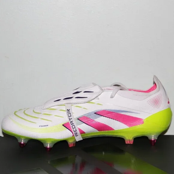 Adidas Predator Elite Fold-Over FT SG Soccer Cleats Men 10 11.5 White Pink